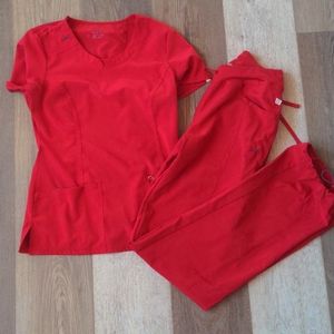 Red Cherokee infinity scrub set